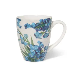 New Van Gogh Irises Covered Mug with Tea Infuser Tableware