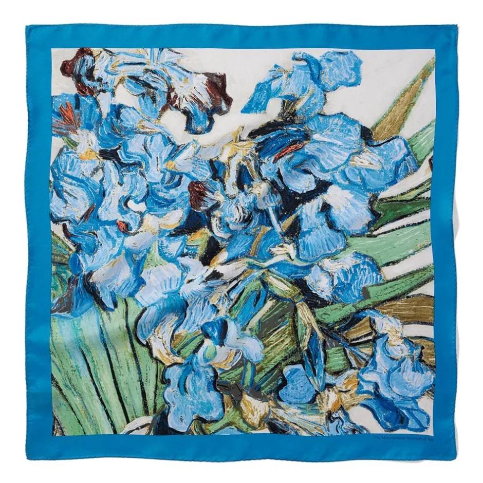 Discount Van Gogh Irises Neckerchief Scarves & Wraps