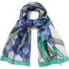 Outlet Van Gogh Irises Oblong Silk Scarf Scarves & Wraps