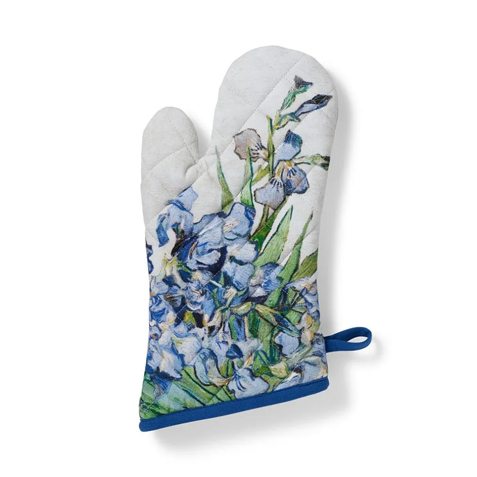 Sale Van Gogh Irises Pot Holder and Oven Mitt Set Tableware