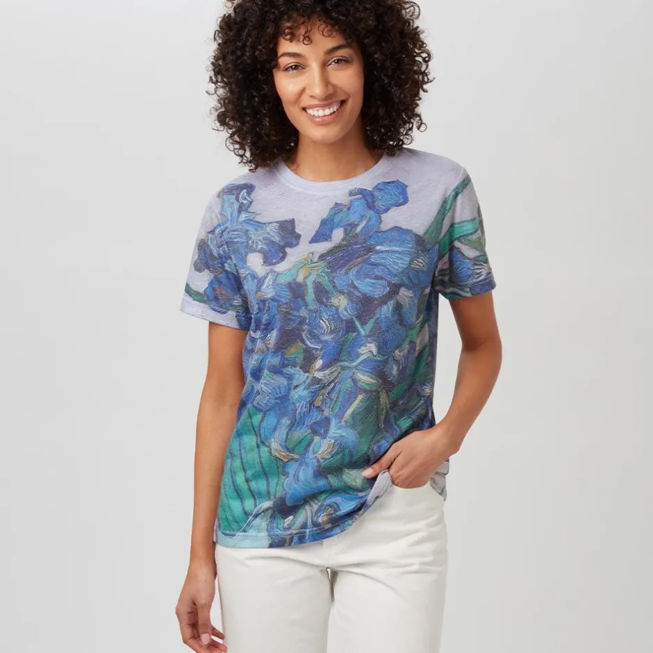 Outlet Van Gogh Irises Women's Tee Clothing