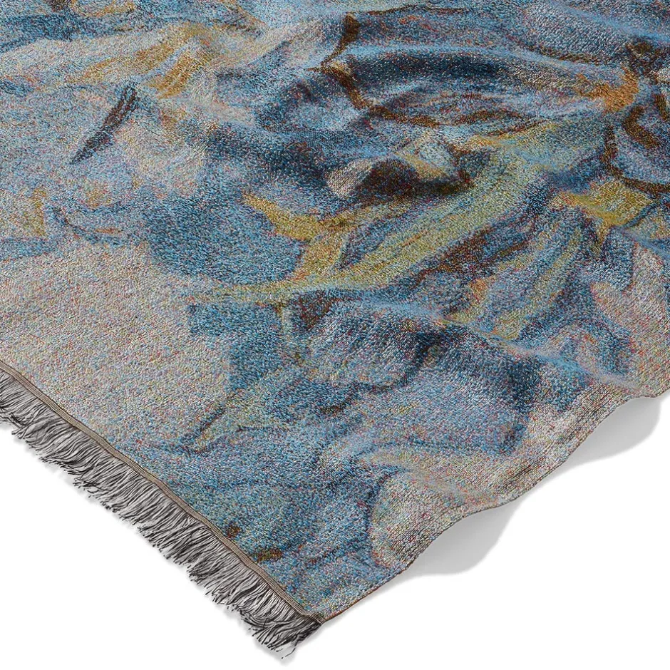 Clearance Van Gogh Irises Wool-Blend Shawl Scarves & Wraps