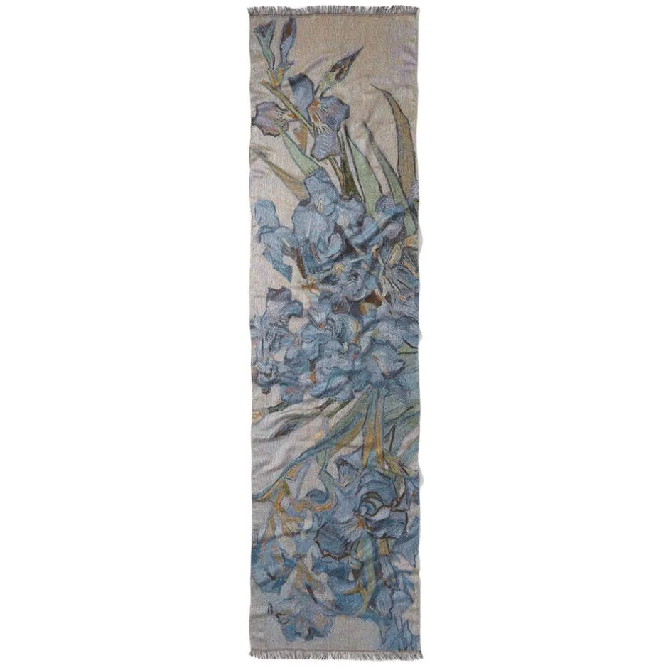 Clearance Van Gogh Irises Wool-Blend Shawl Scarves & Wraps