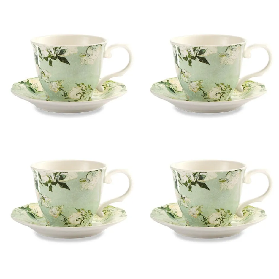 Online Van Gogh Roses Teacup and Saucer Tableware