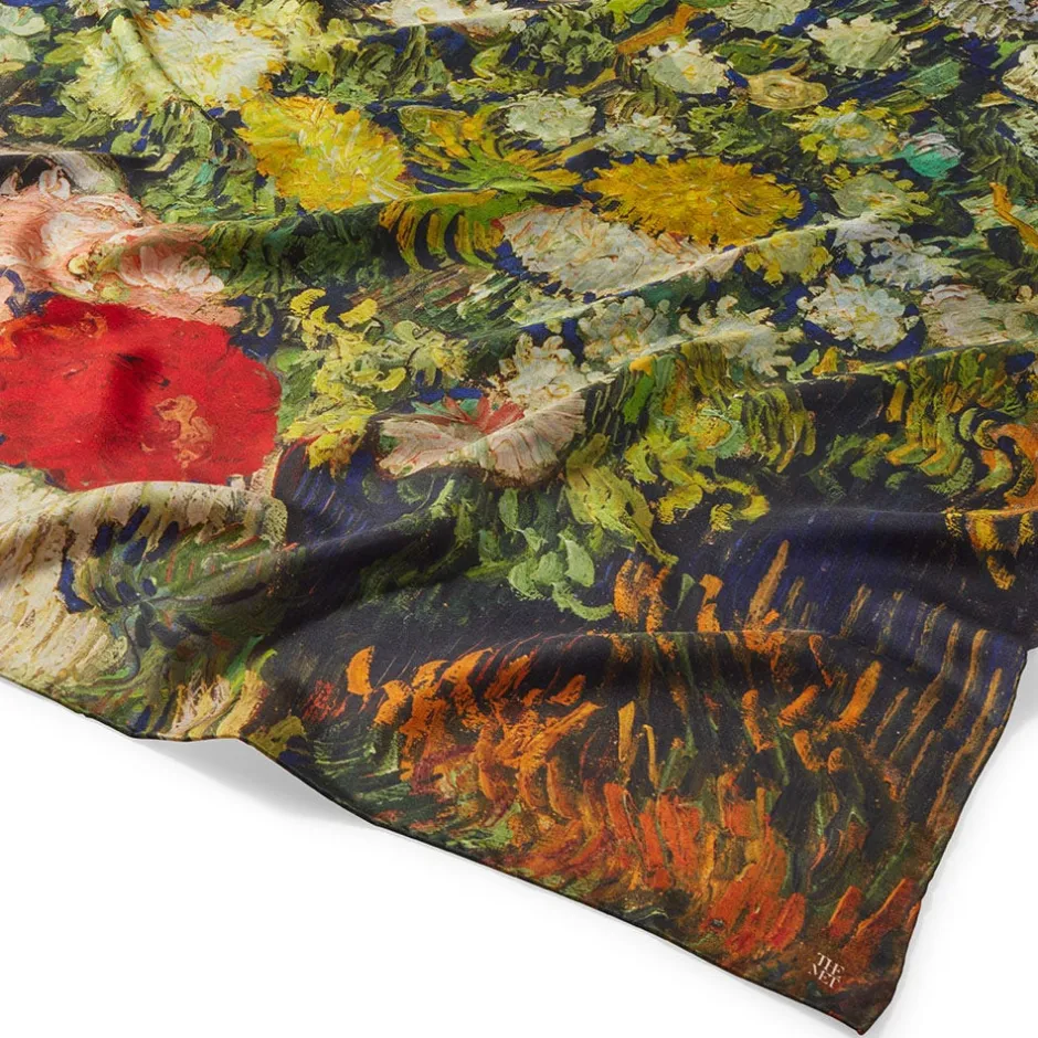 Discount Van Gogh Stylized Nature Double-Sided Square Silk Scarf Scarves & Wraps