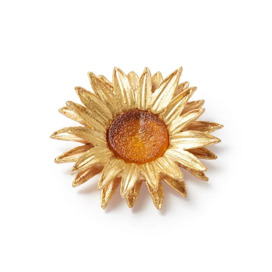 Hot Van Gogh Sunflower Brooch Pins & Brooches