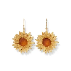Sale Van Gogh Sunflower Drop Earrings Earrings