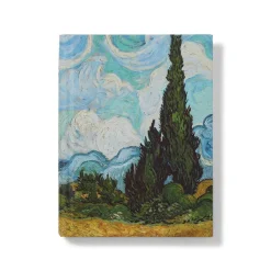 Clearance Van Gogh Wheat Field with Cypresses Small Pocket Calendar 2025 Calendars