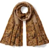 Best Victorian Foliate Jacquard Shawl Scarves & Wraps