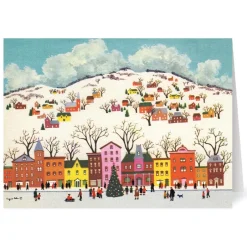 Sale Virginia Dehn: Village Scene Holiday Cards Holiday Cards