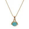 Clearance Wedjat Eye Scarab Spinning Pendant Necklace Necklaces