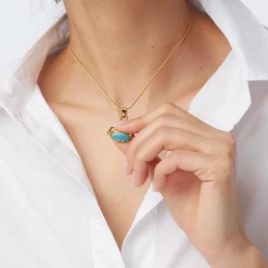 Clearance Wedjat Eye Scarab Spinning Pendant Necklace Necklaces