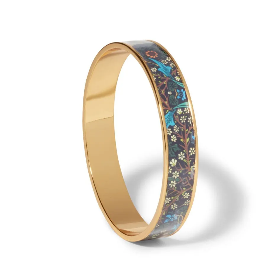 Best William Morris Blackthorn Enamel Bangle Bracelets