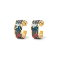 Online William Morris Blackthorn Enamel Hoop Earrings Earrings