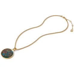Hot William Morris Blackthorn Enamel Pendant Necklace Necklaces