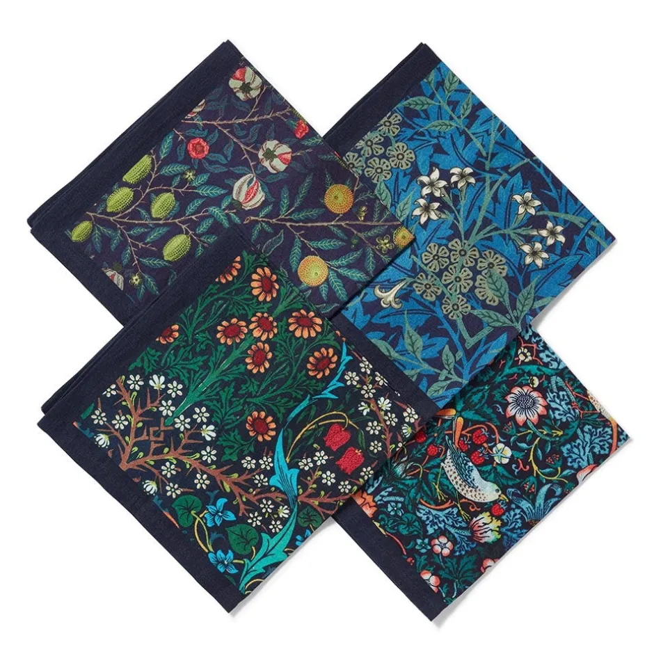 William Morris Botanical Print Napkin Set Tableware