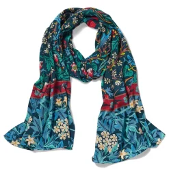 New William Morris Mixed Patterns Oblong Silk Scarf Scarves & Wraps