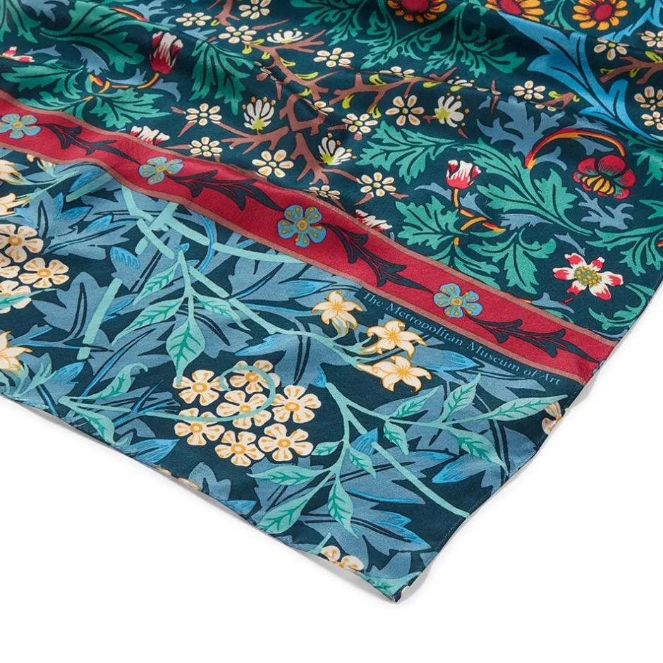 New William Morris Mixed Patterns Oblong Silk Scarf Scarves & Wraps