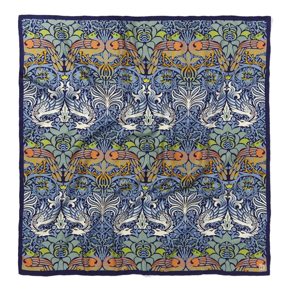 Online William Morris Peacock and Dragon Square Silk Scarf Scarves & Wraps