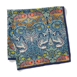 Online William Morris Peacock and Dragon Square Silk Scarf Scarves & Wraps