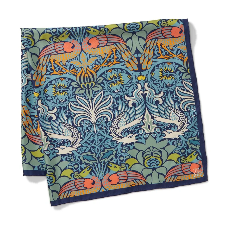 Online William Morris Peacock and Dragon Square Silk Scarf Scarves & Wraps