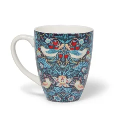 Sale William Morris Strawberry Thief Covered Mug with Tea Infuser Tableware
