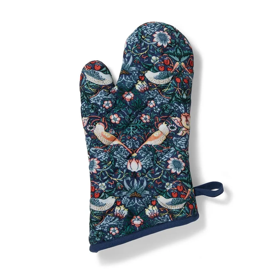 Sale William Morris Strawberry Thief Pot Holder and Oven Mitt Set Tableware