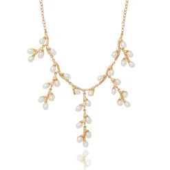 Online Willow Catkins Pearl Bib Necklace Necklaces