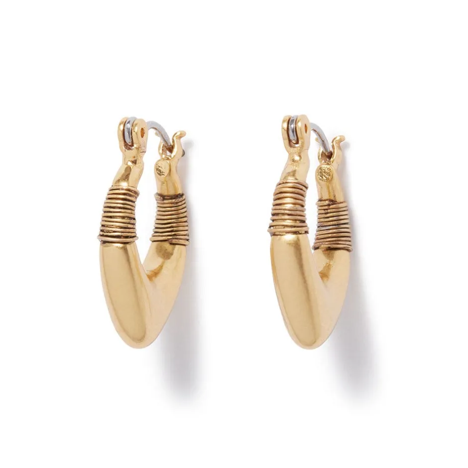 Outlet Wrapped Chevron Huggie Earrings Earrings